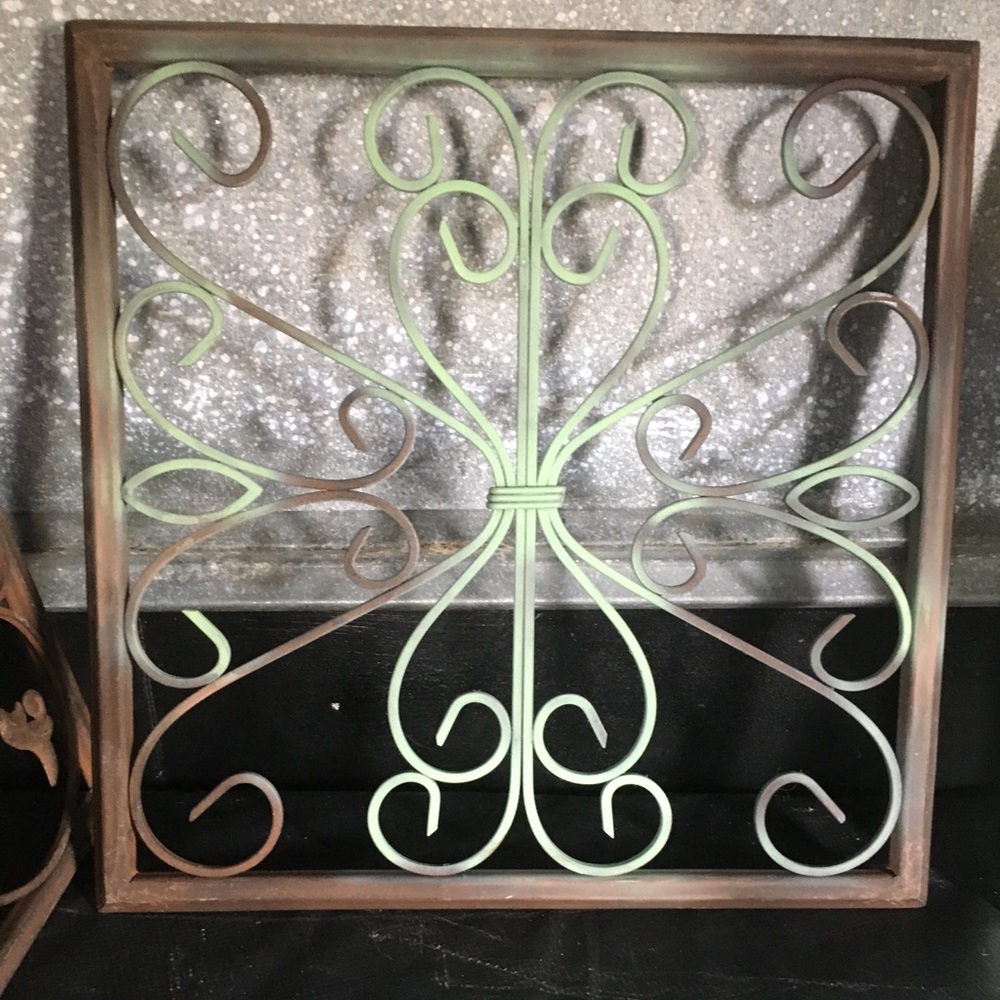 (2) Wrought Iron Wall Hangings